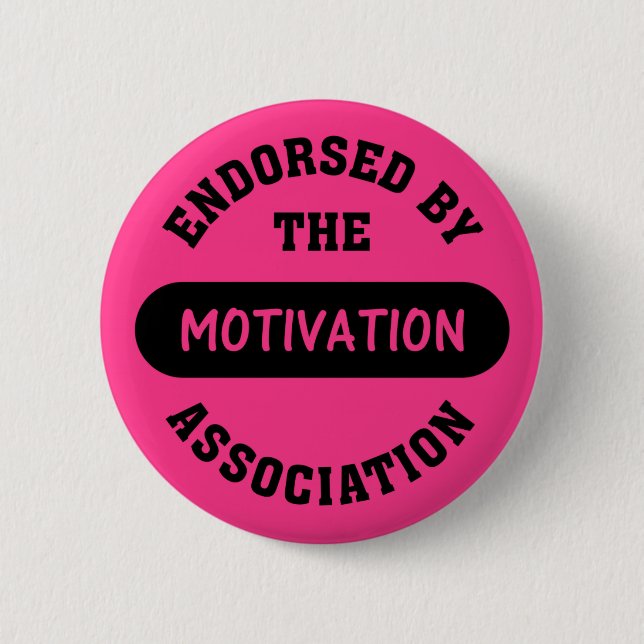 Badge Rond 5 Cm Approbation d'association de motivation (Devant)