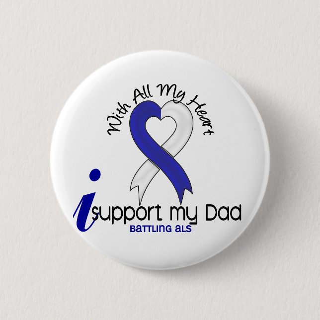 Badge Rond 5 Cm Appui de SAL I mon papa (Devant)