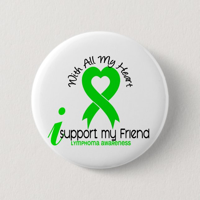 Badge Rond 5 Cm Appui du LYMPHOME I mon ami (Devant)