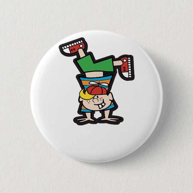 Badge Rond 5 Cm Appui renversé (Devant)