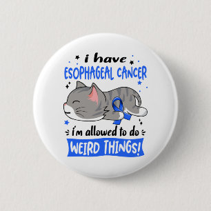 Badge Rond 5 Cm Appuyer la sensibilisation au cancer de l'oesophag