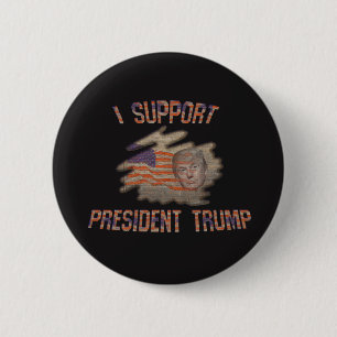 Badge Rond 5 Cm Appuyer les insignes du président Trump Buttons