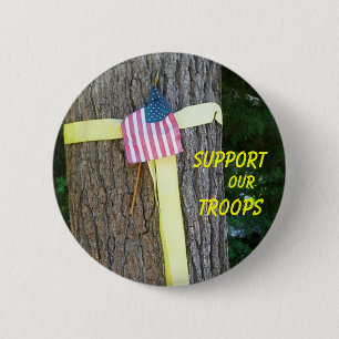 Badge Rond 5 Cm Appuyer notre bouton Troopsl