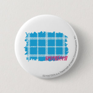 Badge Rond 5 Cm Aqua 4 de plaid