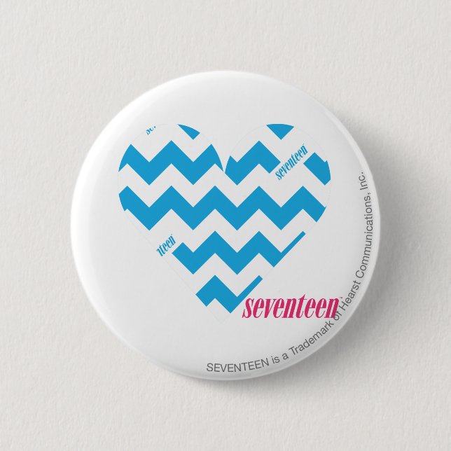 Badge Rond 5 Cm Aqua 4 de zigzag (Devant)