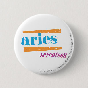 Badge Rond 5 Cm Aqua de Bélier