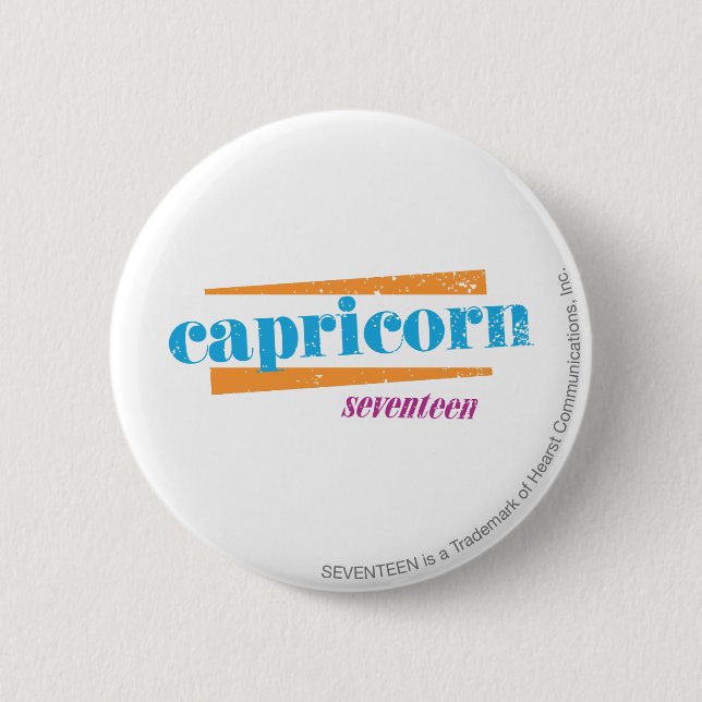 Badge Rond 5 Cm Aqua de Capricorne (Devant)