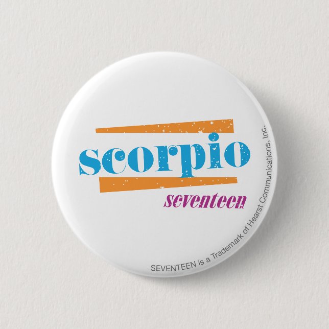 Badge Rond 5 Cm Aqua de Scorpion (Devant)