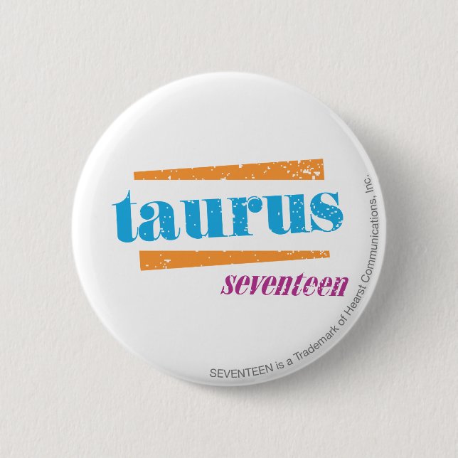 Badge Rond 5 Cm Aqua de Taureau (Devant)