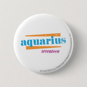 Badge Rond 5 Cm Aqua de Verseau