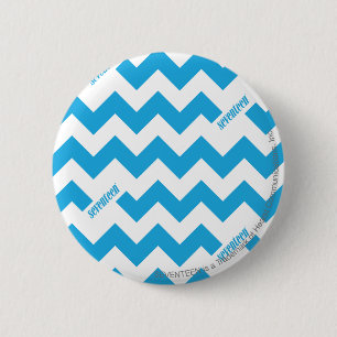 Badge Rond 5 Cm Aqua de zigzag