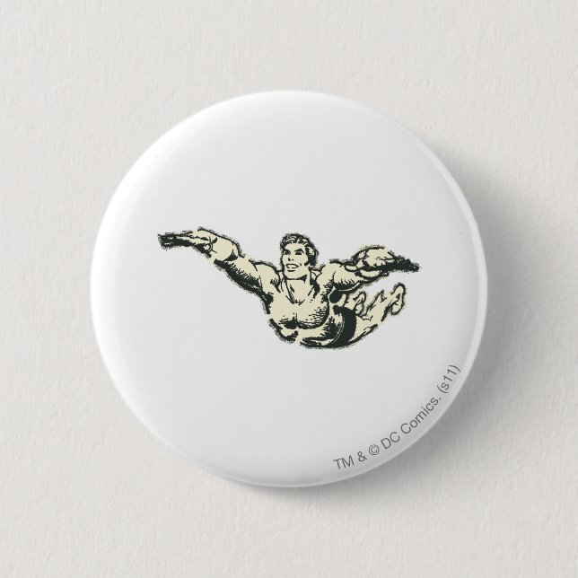 Badge Rond 5 Cm Aquaman Sols BW (Devant)