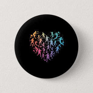 Badge Rond 5 Cm Aquarelle Badminton Player Team Shutter Amateurs P