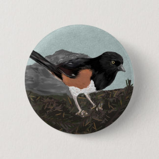 Badge Rond 5 Cm Aquarelle Bouton de la pointe est