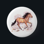 Badge Rond 5 Cm Aquarelle Cheval Wild Avec Fleurs Boho Arrière - p<br><div class="desc">https://www.creativefabrica.com/product/horse-wild-png-flowers-boho-clipart/</div>