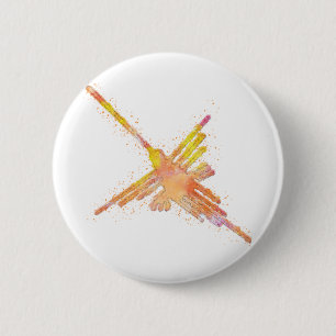 Badge Rond 5 Cm Aquarelle Nazca