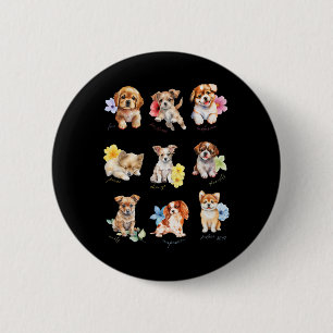 Badge Rond 5 Cm Aquarelle Vintage subtile Anti Trump 8647