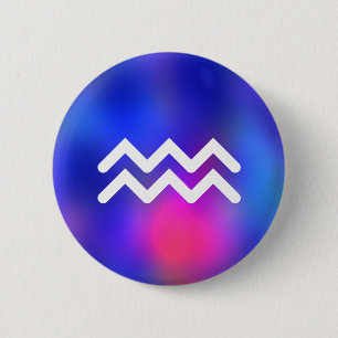 Badge Rond 5 Cm Aquarius
