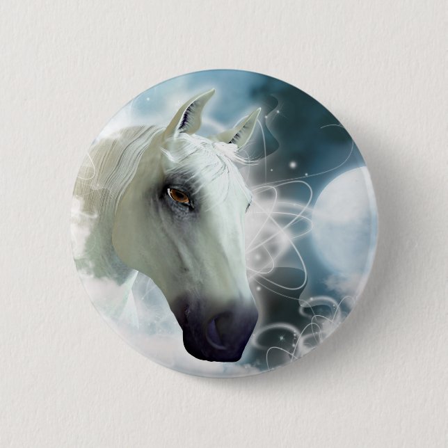 Badge Rond 5 Cm Arabian Horse (Devant)