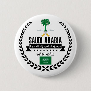 Badge Rond 5 Cm Arabie saoudite