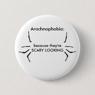 Badge Rond 5 Cm Arachnophobia