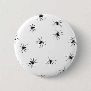 Badge Rond 5 Cm Arachnophobie (araignées) (insectes crus Déplaisan