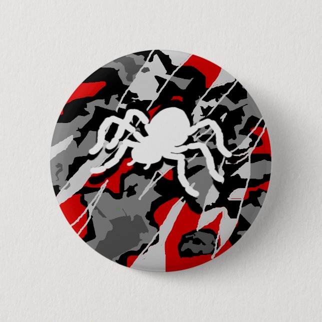 Badge Rond 5 Cm Araignée de combat (Devant)