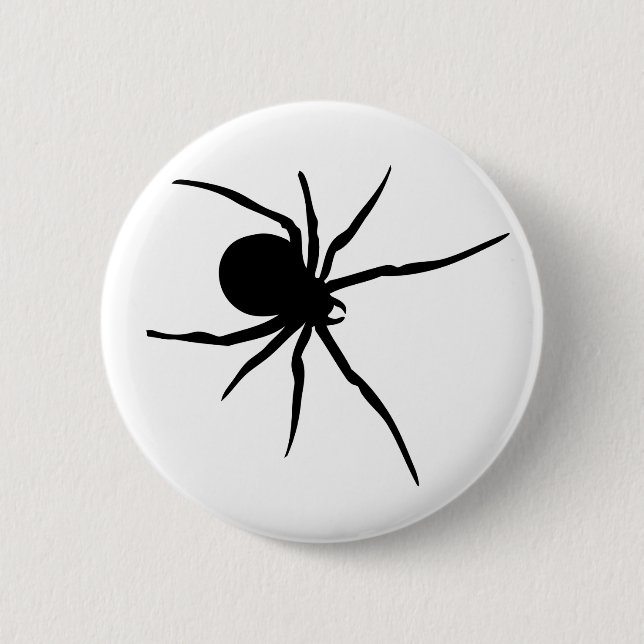 Badge Rond 5 Cm Araignée noire géante (Devant)