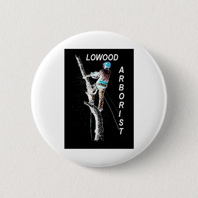 Badge Rond 5 Cm Arb Art Arboriste Arbre Chirurgien Chainsaw Paysag (Devant)