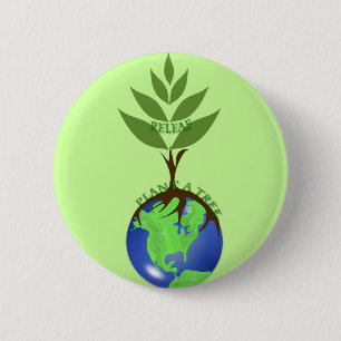 Badge Rond 5 Cm Arborescence ReLeaf Plante A