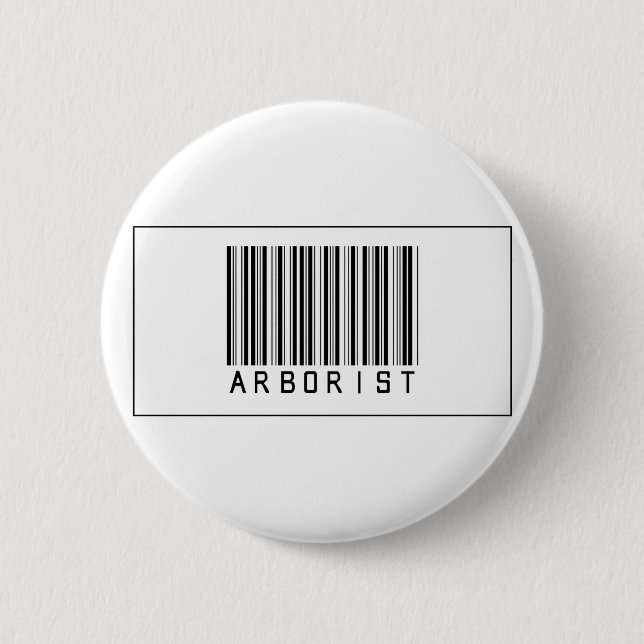 Badge Rond 5 Cm Arboriste de code barres (Devant)