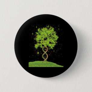 Badge Rond 5 Cm Arbre Adn - Biologiste Biologie Étudiant Sciences 