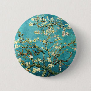 Badge Rond 5 Cm Arbre aux amandes en fleurs - Vincent Van Gogh