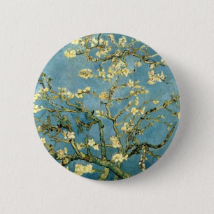 Badge Rond 5 Cm Arbre d'amande en fleurs par Van Gogh