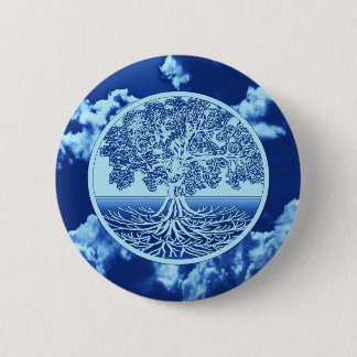 Badge Rond 5 Cm Arbre d'âme de la vie