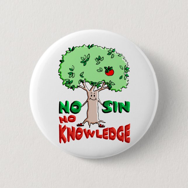 Badge Rond 5 Cm Arbre de la connaissance (Devant)