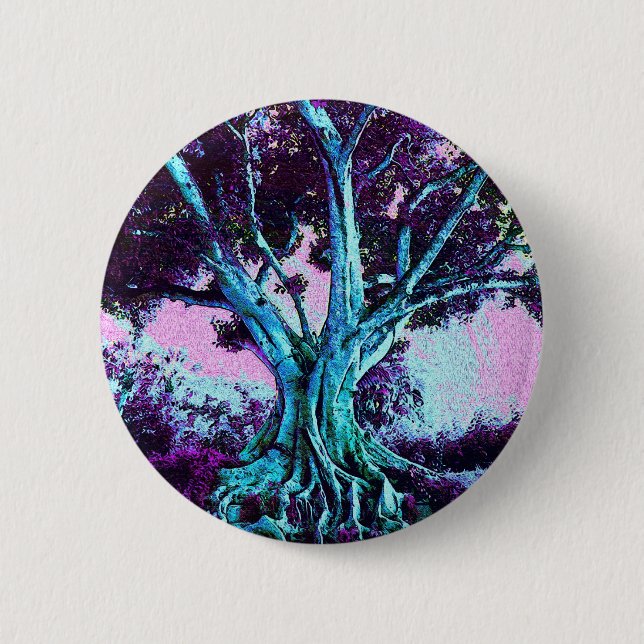 Badge Rond 5 Cm Arbre de la vie (Devant)