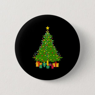 Badge Rond 5 Cm Arbre de Noël