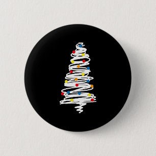 Badge Rond 5 Cm Arbre de Noël