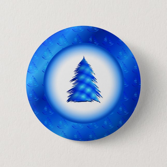 Badge Rond 5 Cm Arbre de Noël (Devant)