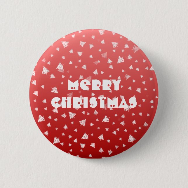 Badge Rond 5 Cm Arbre de Noël (Devant)