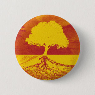 Badge Rond 5 Cm Arbre de relaxation de la vie
