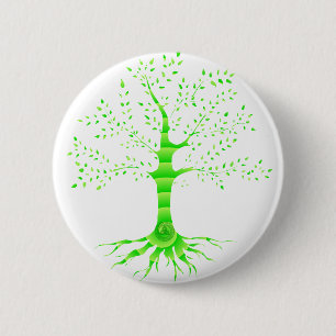 Badge Rond 5 Cm arbre de vie
