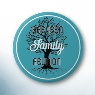 Badge Rond 5 Cm Arbre de Vie ! Bouton de réunion de famille