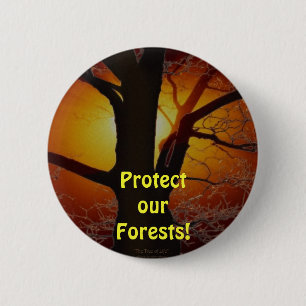 Badge Rond 5 Cm ARBRE DE VIE Jour des terres série cadeaux