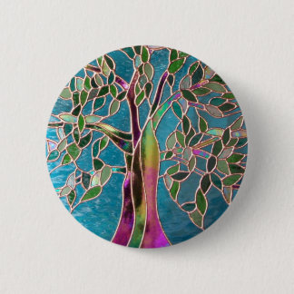 Badge Rond 5 Cm Arbre d'insigne d'enchantement