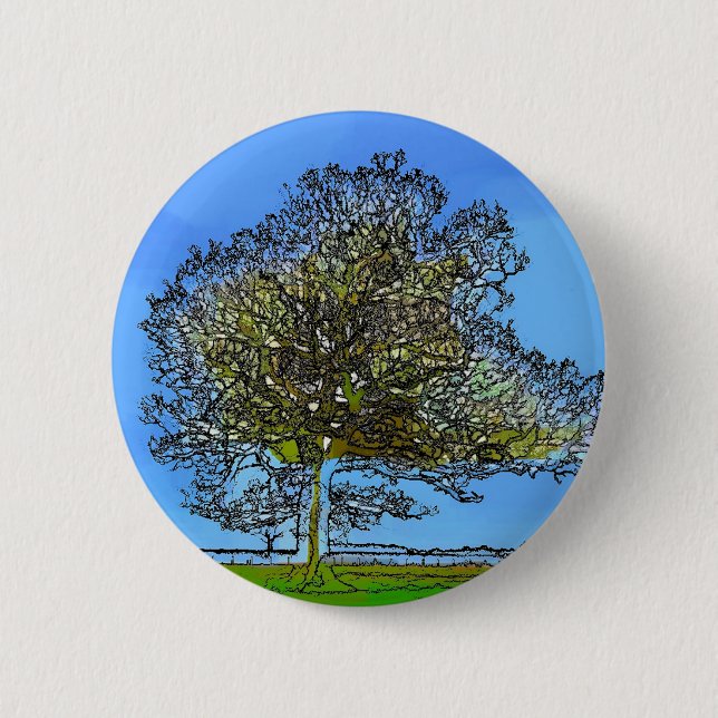 BADGE ROND 5 CM ARBRE LONE (Devant)