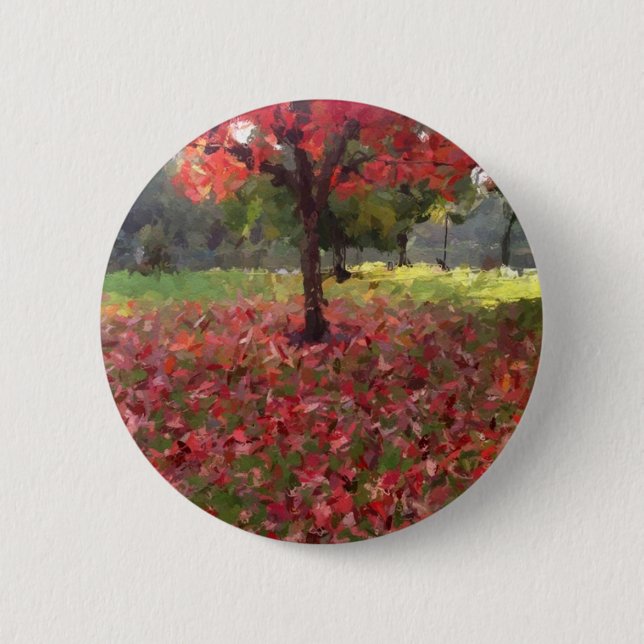 Badge Rond 5 Cm Arbre rouge (Devant)