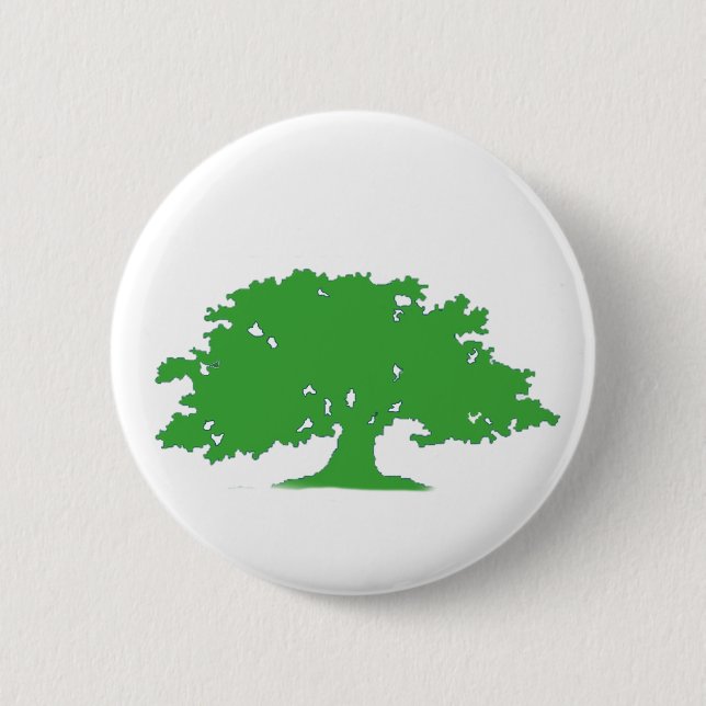 Badge Rond 5 Cm Arbre vert (Devant)