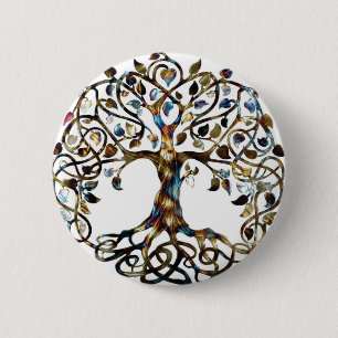 Badge Rond 5 Cm Arbre vivant